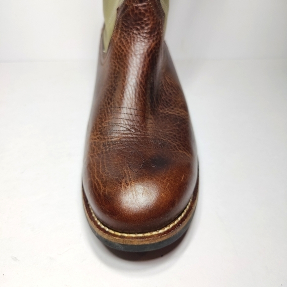 RedHead Men's Cowboy Brown Lime Leather Outdoor Waterproof Boots Size 13M - Picture 5 of 10